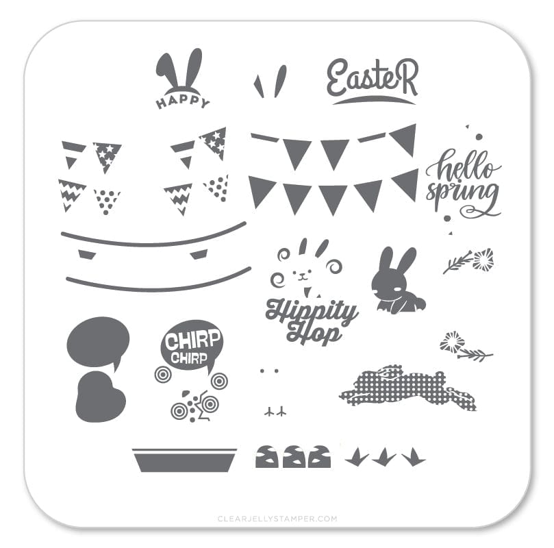 CJS-H-12 Hippity Easter - Ongles Elaine Lemay