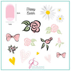 CJS-H-54 Easter Egg Dainty Decals - Ongles Elaine Lemay