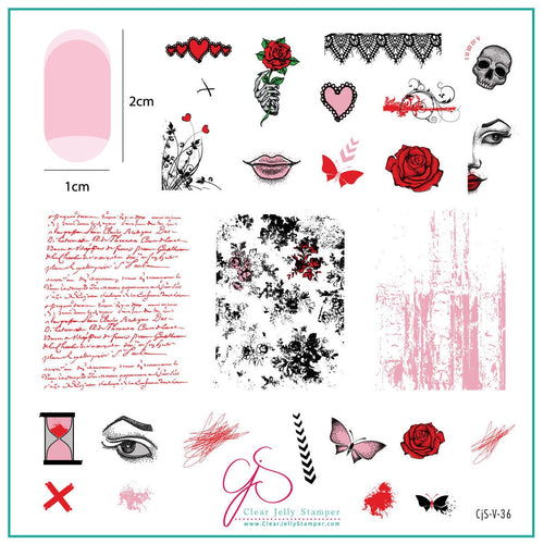 CJS-V-36 My Edgy Valentine - Ongles Elaine Lemay