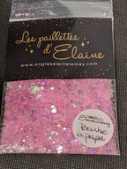 Paillettes Collection La Pastel Barbe à Papa - Ongles Elaine Lemay