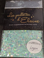 Paillettes Collection La Pastel Lagon - Ongles Elaine Lemay