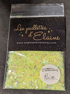 Paillettes Collection La Pastel Poire - Ongles Elaine Lemay