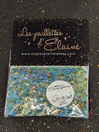 Paillettes Collection L'Éclatante Curaçao Or - Ongles Elaine Lemay