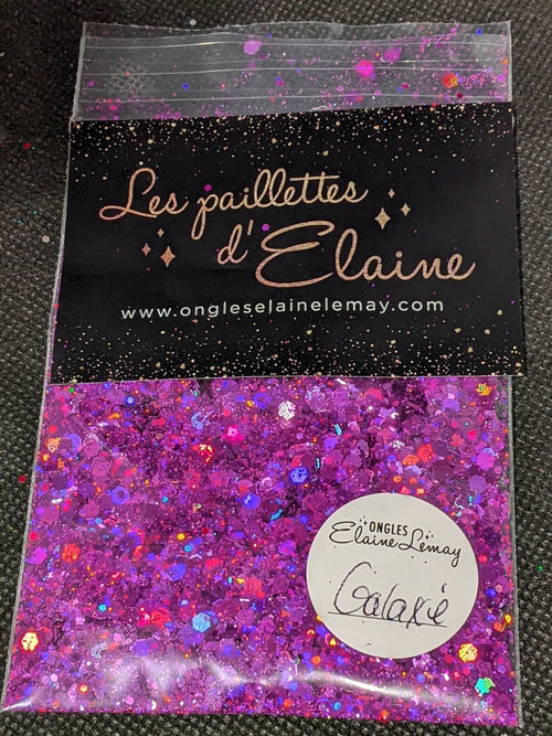 Paillettes Collection L'holographique Galaxie - Ongles Elaine Lemay