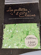 Paillettes Collection Macarons Melon Miel - Ongles Elaine Lemay