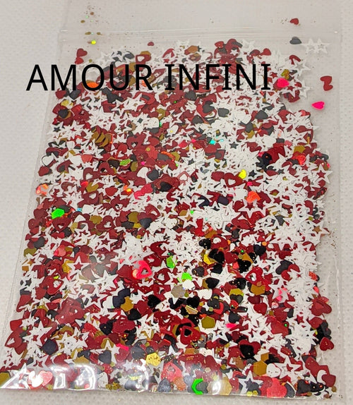 Paillettes Collection St Valentin Amour Infini - Ongles Elaine Lemay