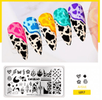 Plaque de stamping Born Pretty Artist L017 - Ongles Elaine Lemay