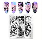 Plaque de stamping petite ND-172 - Ongles Elaine Lemay