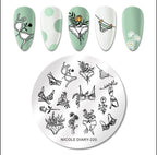 Plaque de stamping petite ND-220 - Ongles Elaine Lemay
