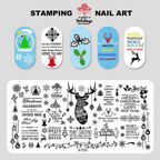 Plaque stamping XY-05 de Noel - Ongles Elaine Lemay