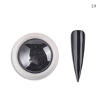 Poudre miroir chrome 10 - Ongles Elaine Lemay