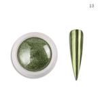 Poudre miroir chrome 13 - Ongles Elaine Lemay