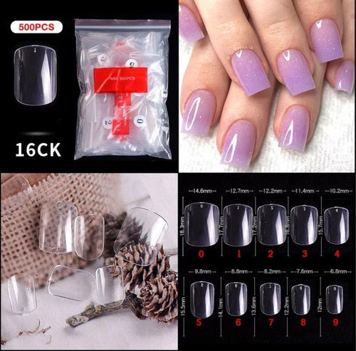 Prothèses pour ongles prêts à coller pqt de 500 (différents modèles) - Ongles Elaine Lemay