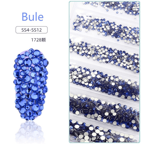 Sachet bijoux style Swarovski 6 grandeurs - Ongles Elaine Lemay