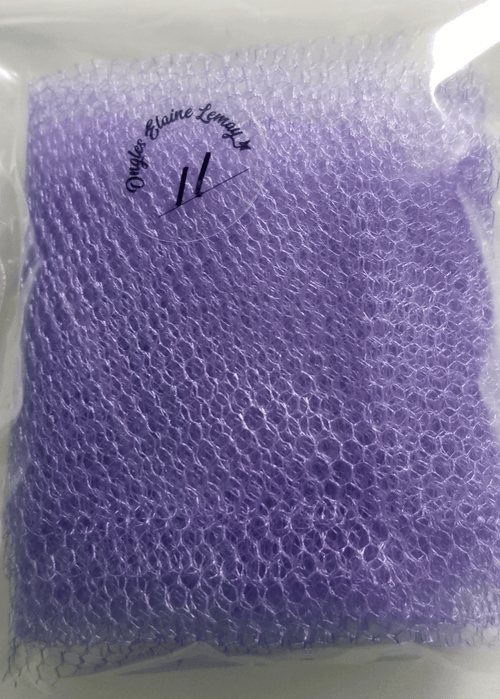 Tulle gros carreaux - Ongles Elaine Lemay