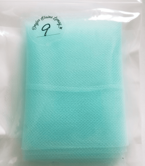 Tulle petit carreaux - Ongles Elaine Lemay