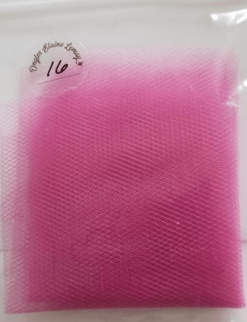 Tulle petit carreaux - Ongles Elaine Lemay