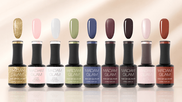 Couleurs vernis gel Madam Glam - Ongles Elaine Lemay