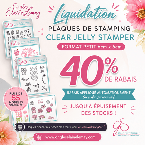 PLAQUE DE STAMPING (PETITE) - Ongles Elaine Lemay