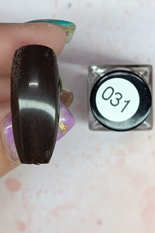 031 You Had me at Chocolate vernis à stamping - Ongles Elaine Lemay