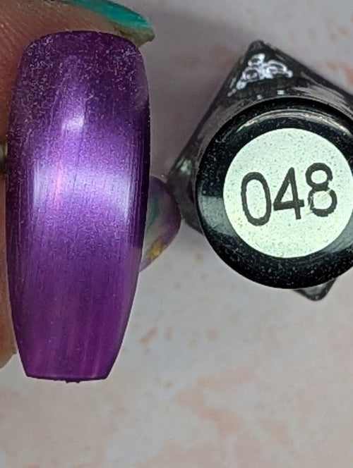 048 Sparkling Grape vernis à stamping - Ongles Elaine Lemay
