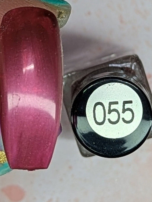 055 Pomegranate Pop vernis à stamping - Ongles Elaine Lemay