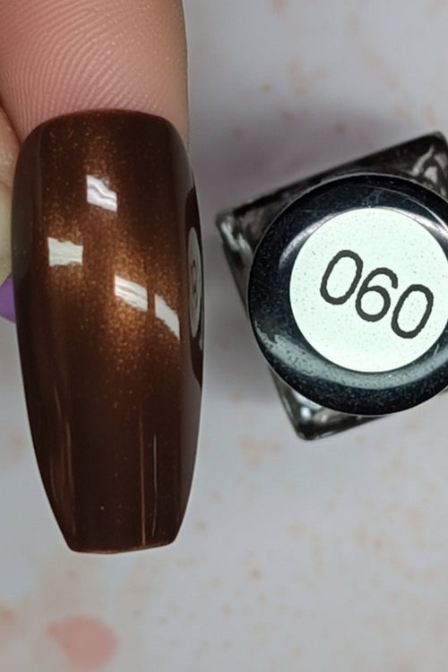 060 Antique Lustre vernis à stamping - Ongles Elaine Lemay