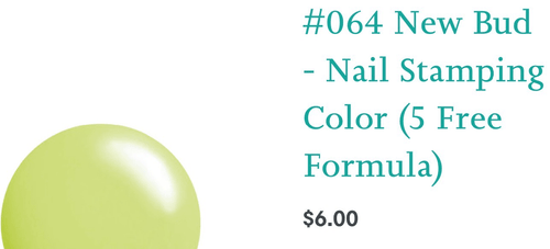 064 New Bud vernis à stamping - Ongles Elaine Lemay