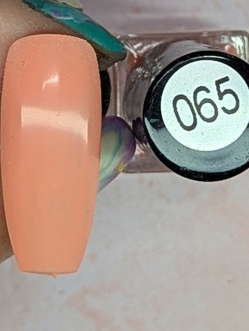 065 Bambina Peach vernis à stamping - Ongles Elaine Lemay