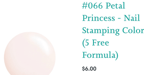 066 Petal Princess vernis à stamping - Ongles Elaine Lemay