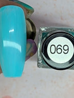 069 April Showers vernis à stamping - Ongles Elaine Lemay
