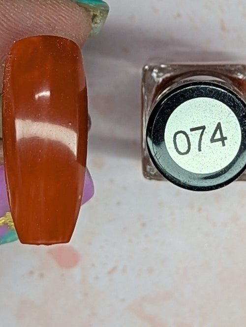 074 Rusted Mud vernis à stamping - Ongles Elaine Lemay