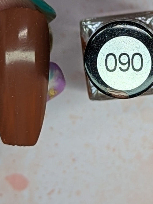 090 Pimento vernis à stamping - Ongles Elaine Lemay