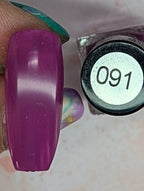 091 Pickled Beet vernis à stamping - Ongles Elaine Lemay