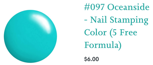 097 Oceanside vernis à stamping - Ongles Elaine Lemay