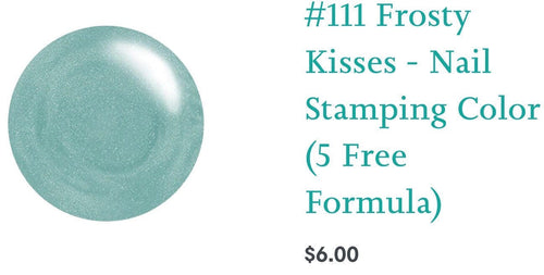 111 Frosty Kisses vernis à stamping - Ongles Elaine Lemay