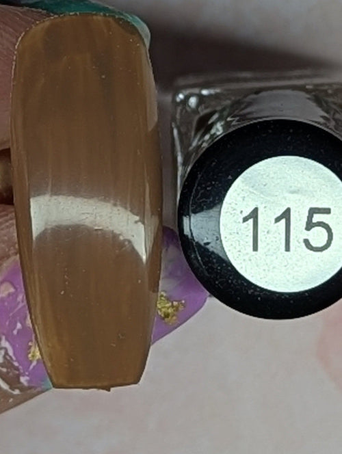115 Coffee Bean vernis à stamping - Ongles Elaine Lemay