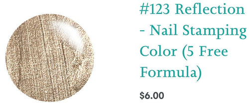 123 Reflection vernis à stamping - Ongles Elaine Lemay