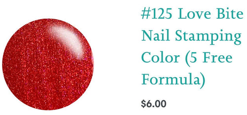 125 Love Bite vernis à stamping - Ongles Elaine Lemay