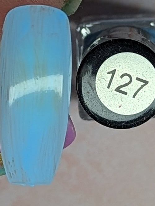 127 Baby’s got blue eyes vernis à stamping - Ongles Elaine Lemay