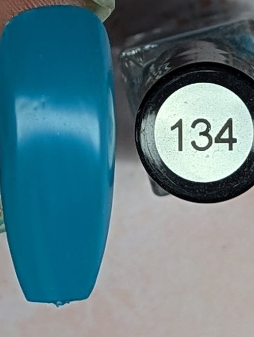 134 Teal-tally Crazy for You vernis à stamping - Ongles Elaine Lemay