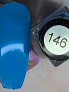 146 Electric Blue vernis à stamping - Ongles Elaine Lemay