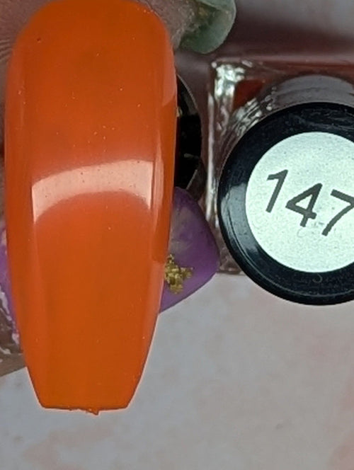 147 Orange Crush vernis à stamping - Ongles Elaine Lemay