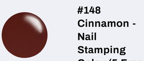 148 Cinnamon vernis à stamping - Ongles Elaine Lemay