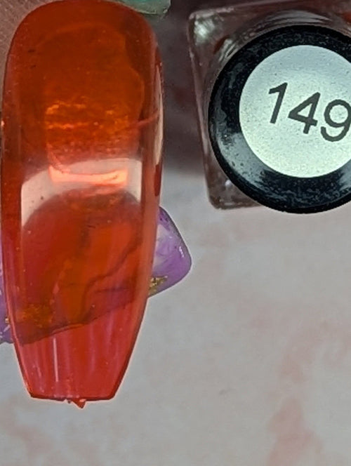 149 Marmalade vernis à stamping - Ongles Elaine Lemay