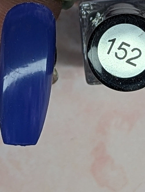 152 Sea Holly vernis à stamping - Ongles Elaine Lemay