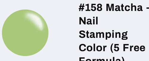 158 Matcha vernis à stamping - Ongles Elaine Lemay