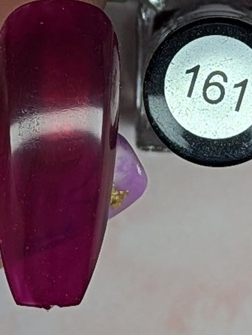 161 Boysenberry vernis à stamping - Ongles Elaine Lemay