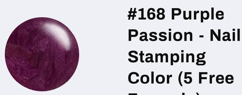 168 Purple Passion vernis à stamping - Ongles Elaine Lemay