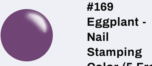 169 Eggplant vernis à stamping - Ongles Elaine Lemay
